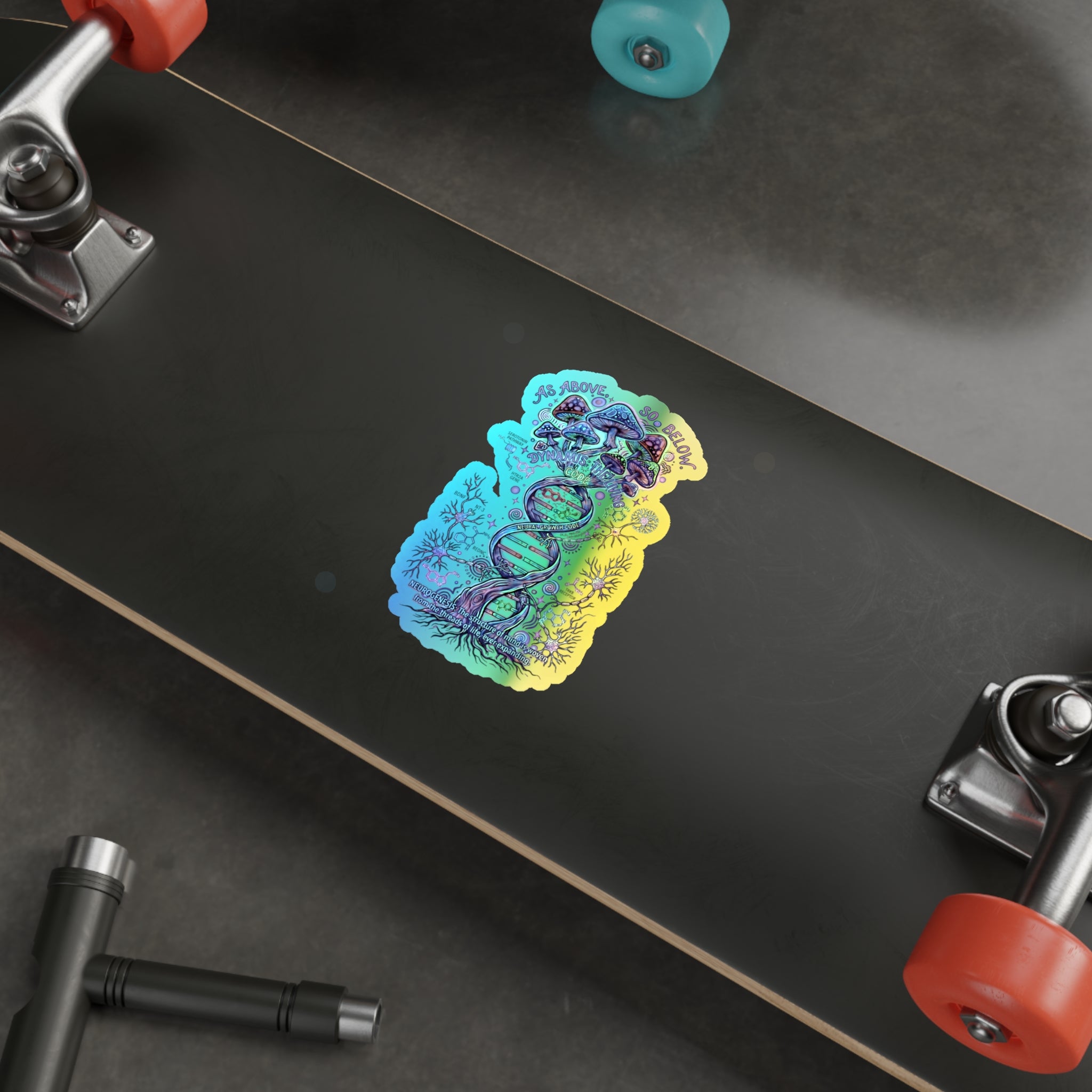 Entangled Consciousness Holographic Die-cut Stickers