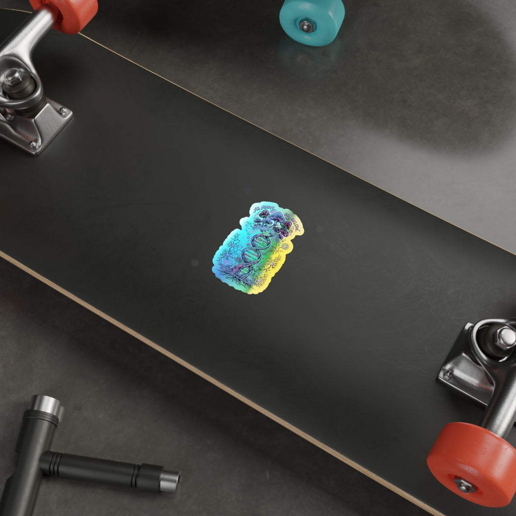 Entangled Consciousness Holographic Die-cut Stickers