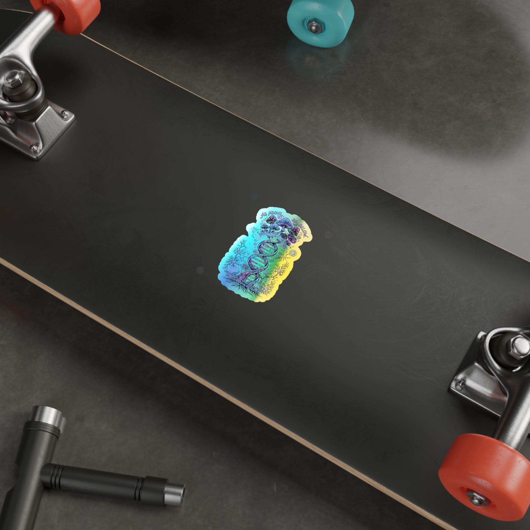 Entangled Consciousness Holographic Die-cut Stickers
